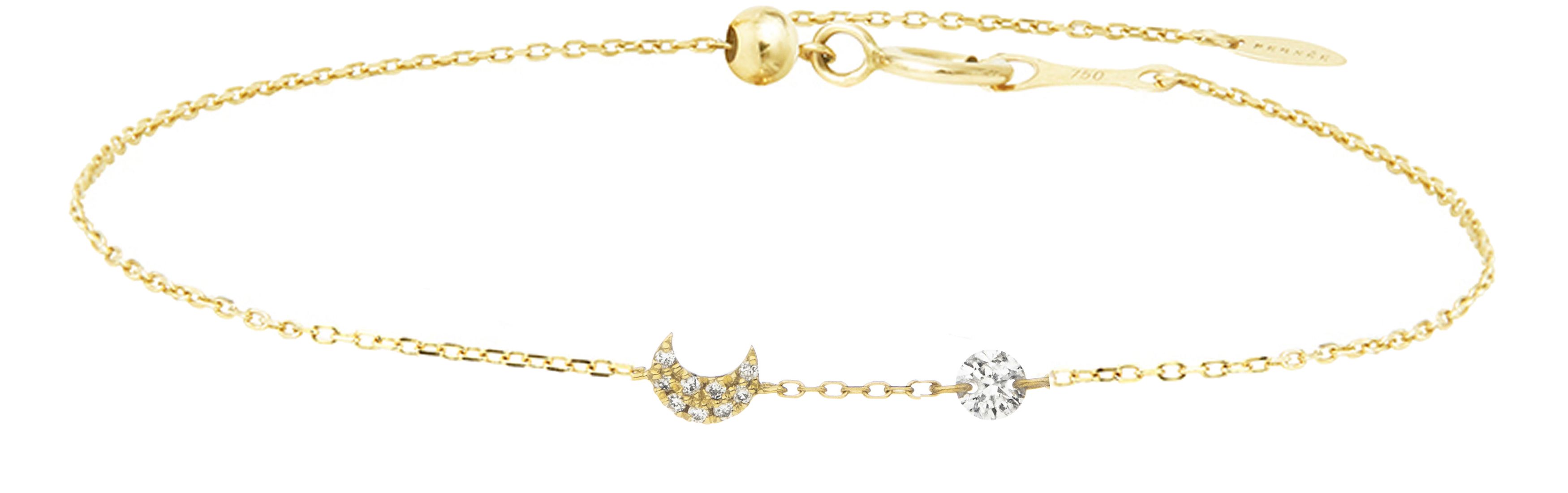 Persée Moon gold diamond bracelet