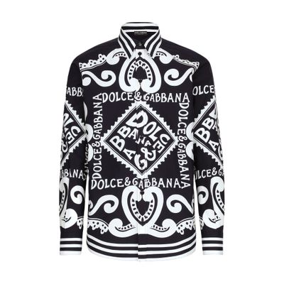 Dolce & Gabbana Shirt in Marina-print cotton