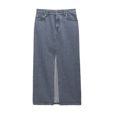 Filippa K Long slit denim skirt