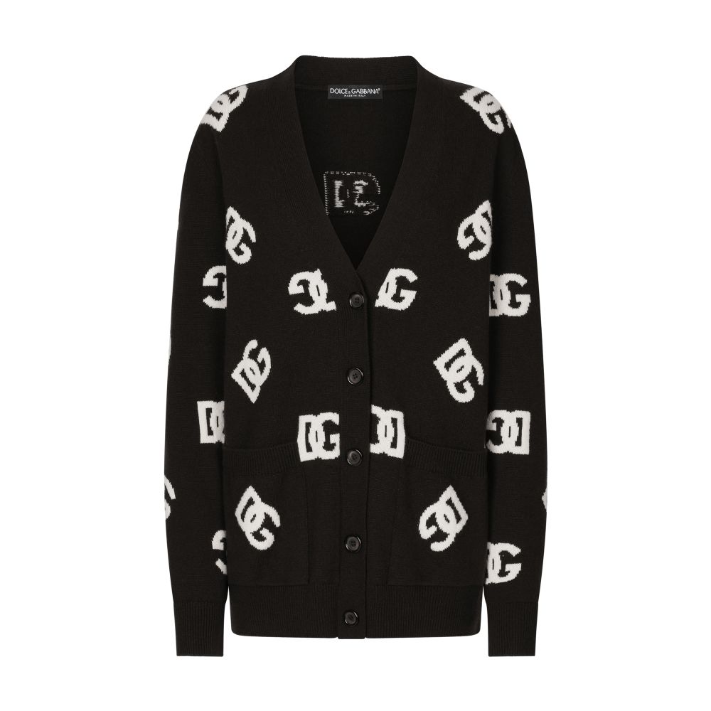 Dolce & Gabbana Wool cardigan with inlay