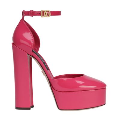 Dolce & Gabbana Polished calfskin platforms