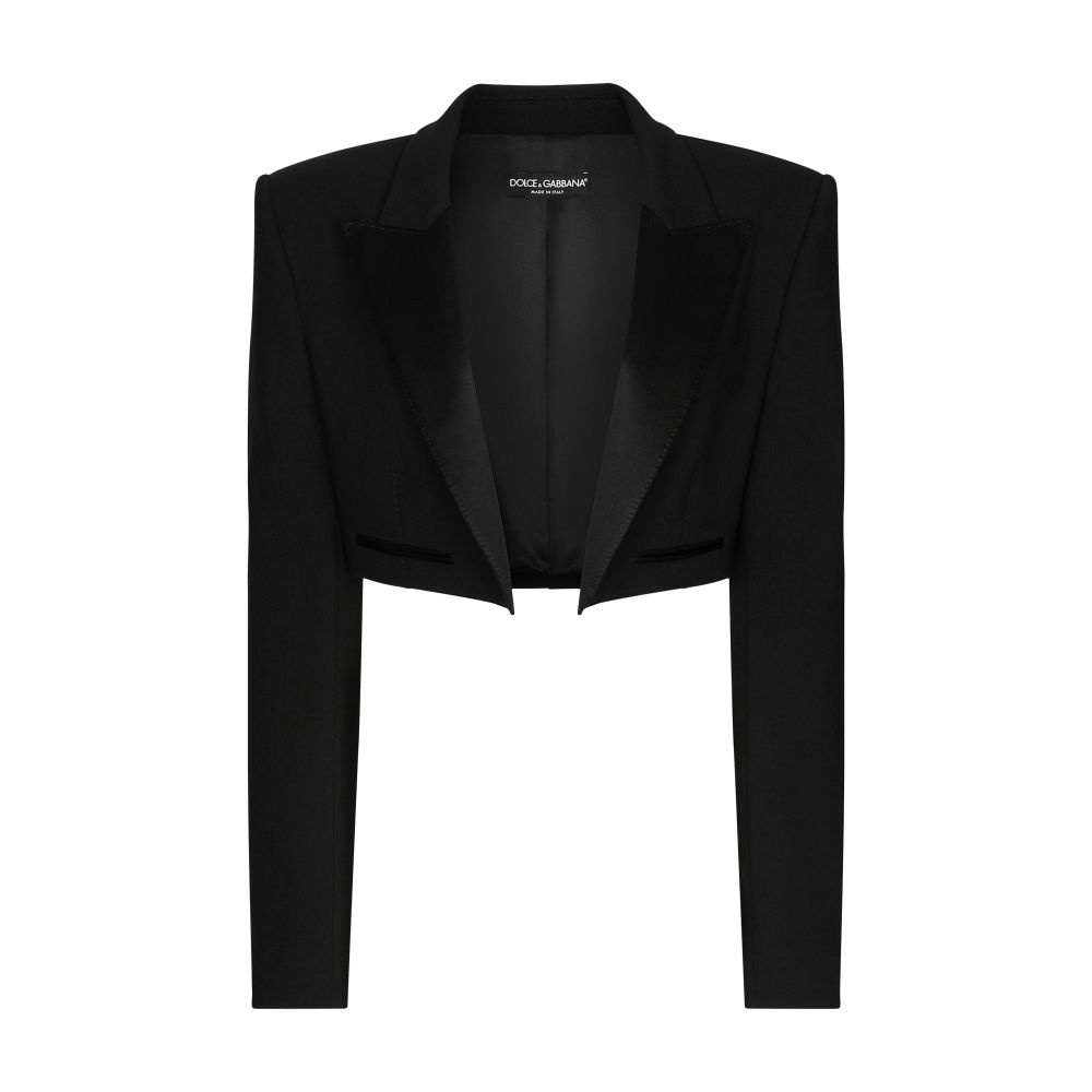 Dolce & Gabbana Spencer wool gabardine tuxedo jacket