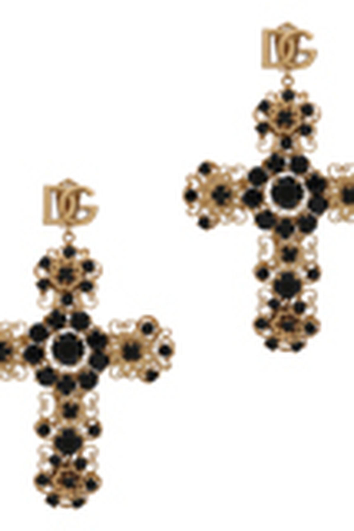 Dolce & Gabbana Filigree cross earrings