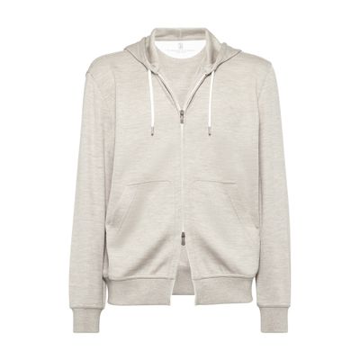 Brunello Cucinelli Cashmere and silk French terry sweatshirt