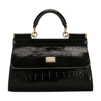 Dolce & Gabbana KIM DOLCE&GABBANA crocodile-embossed Sicily bag