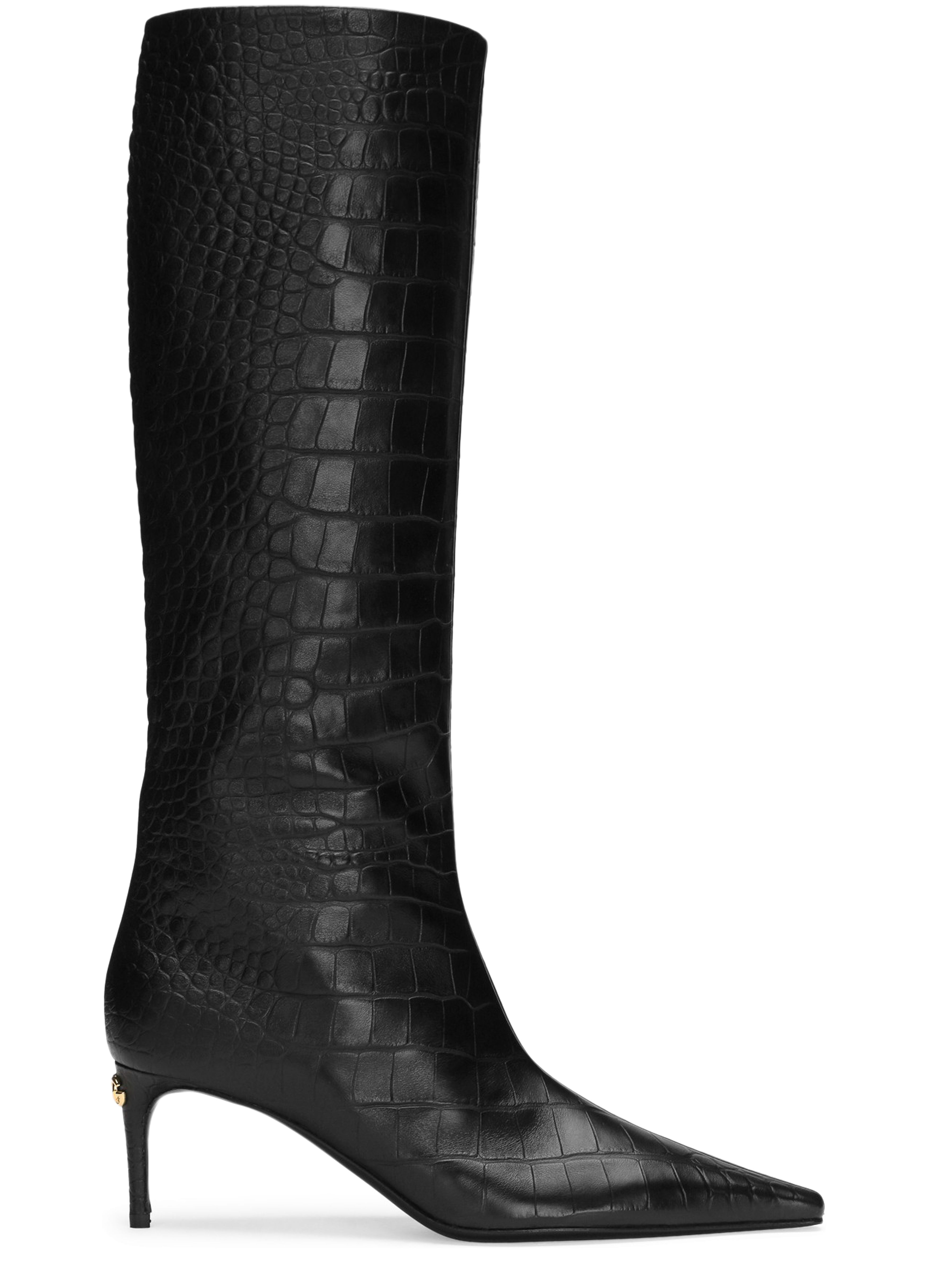 Dolce & Gabbana Printed crocodile calfskin boots