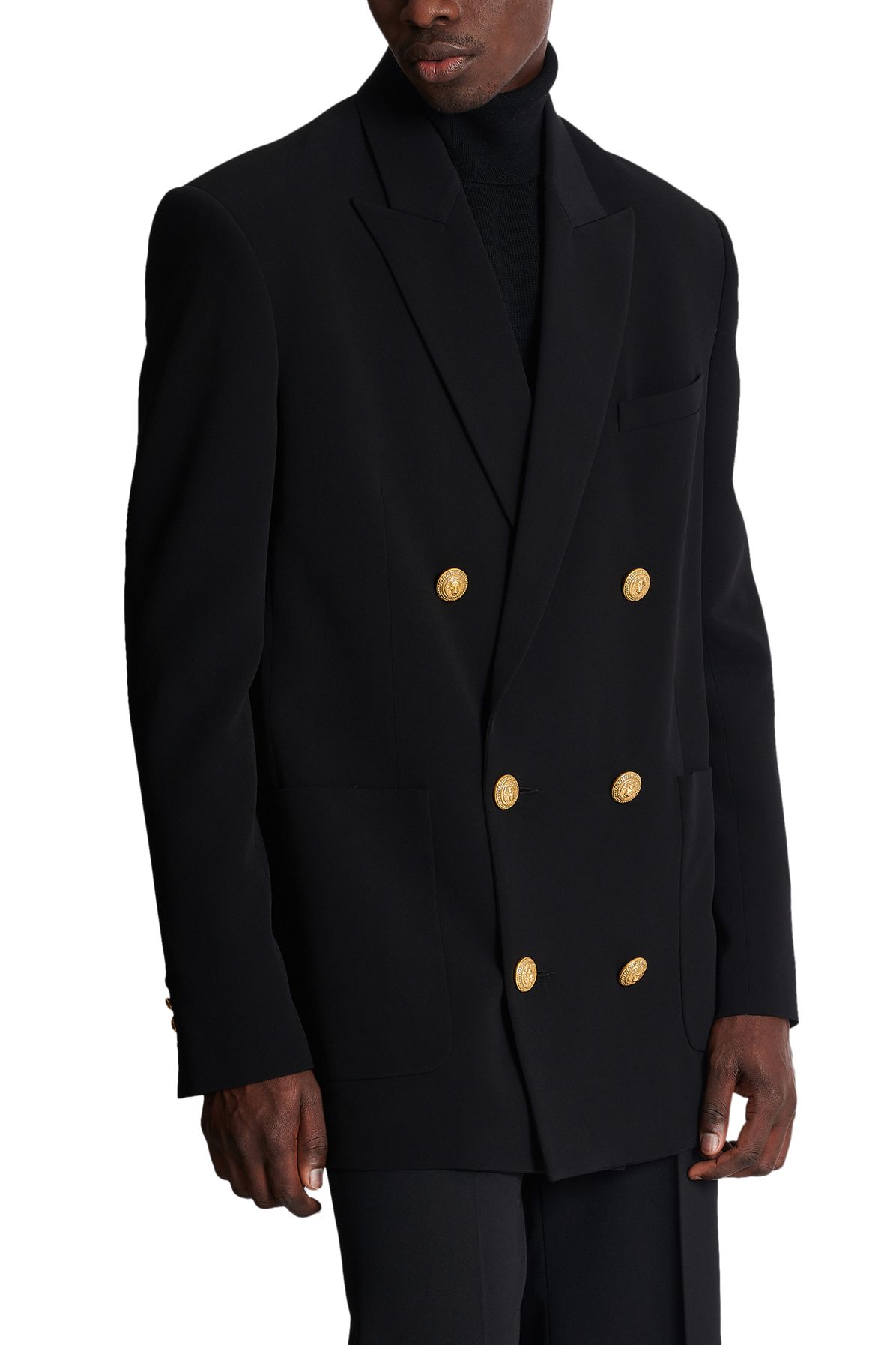 Balmain Double breasted crepe jacket