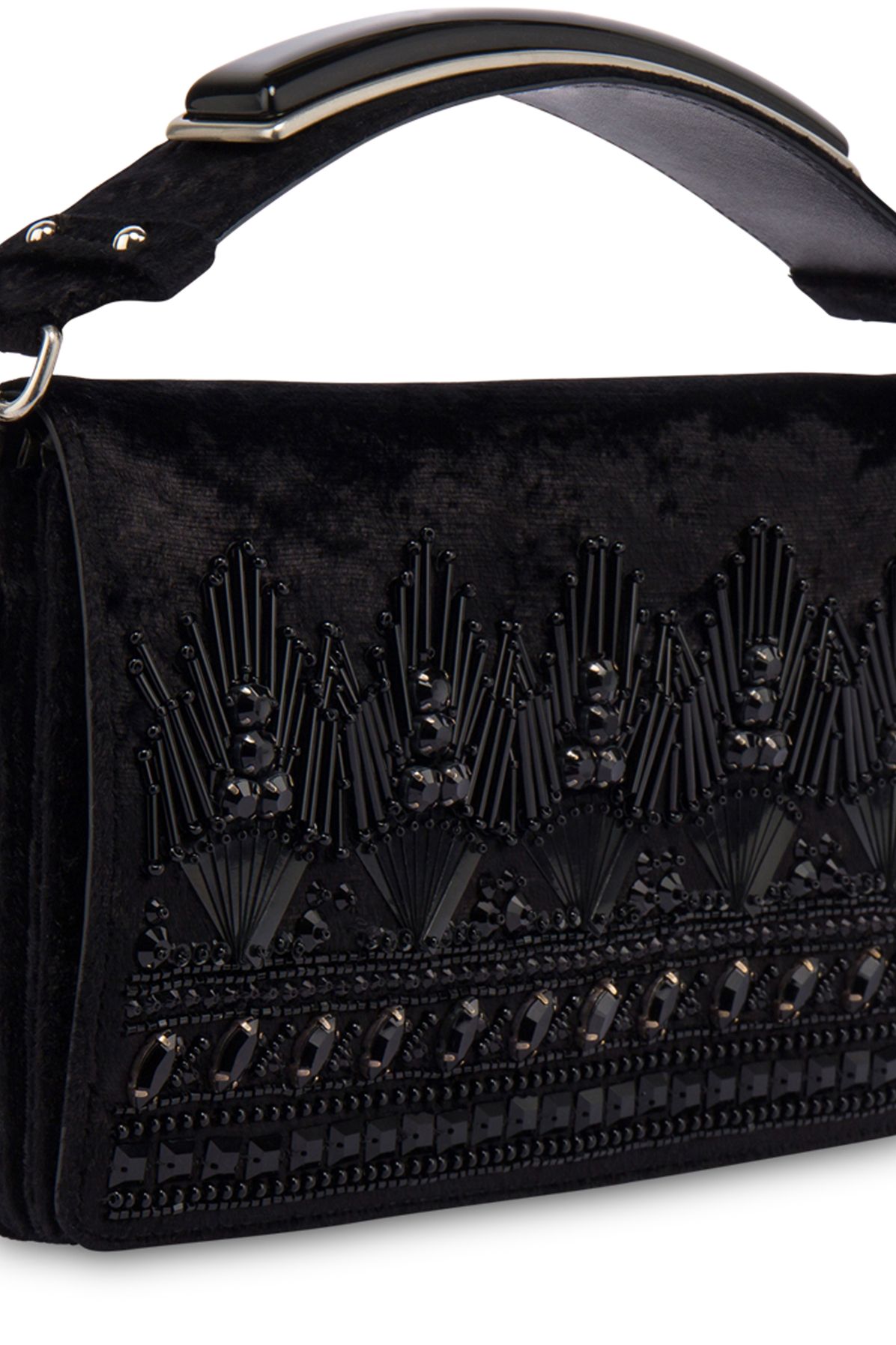 Alberta Ferretti Handle Gem horizontal bag with embroidery