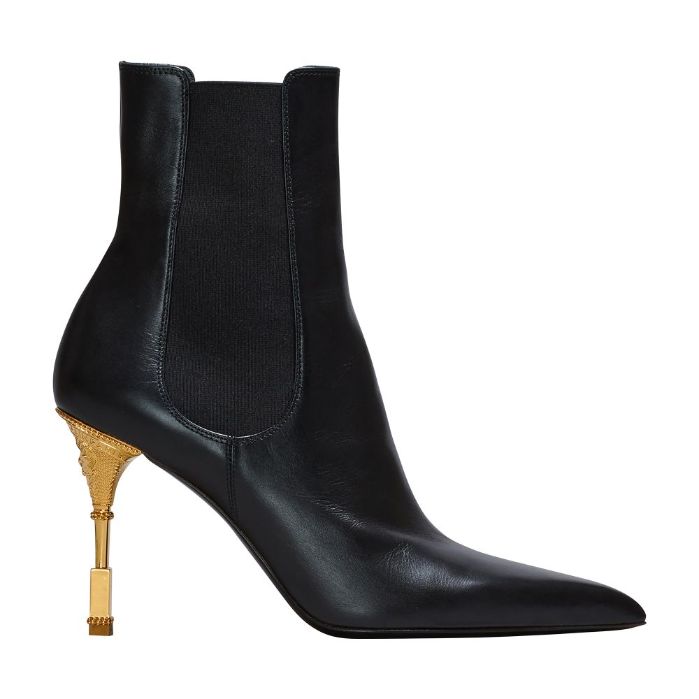 Balmain Moneta leather ankle boots