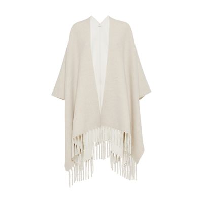 Brunello Cucinelli Double knit poncho