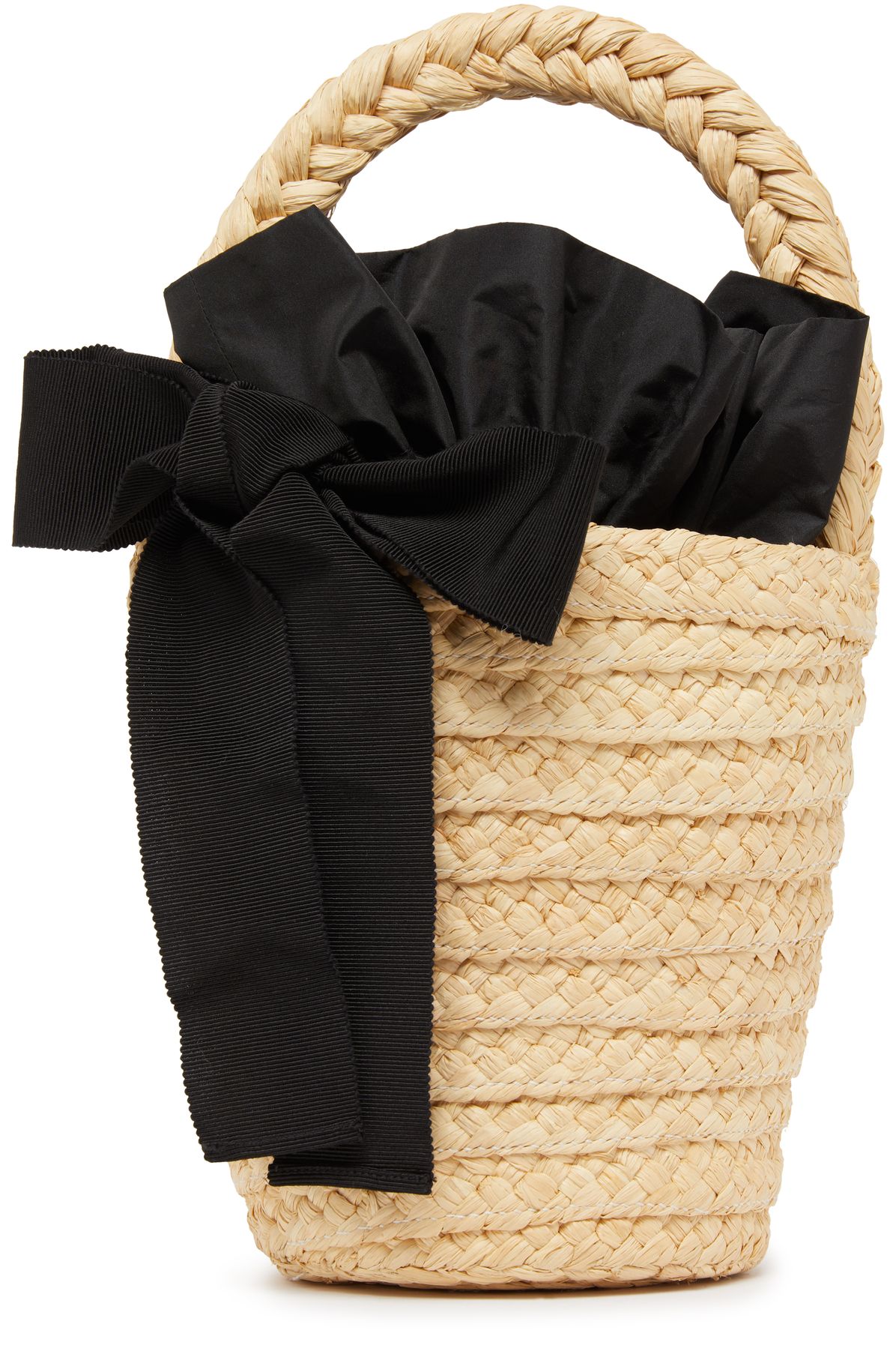 Patou Raffia bucket bag