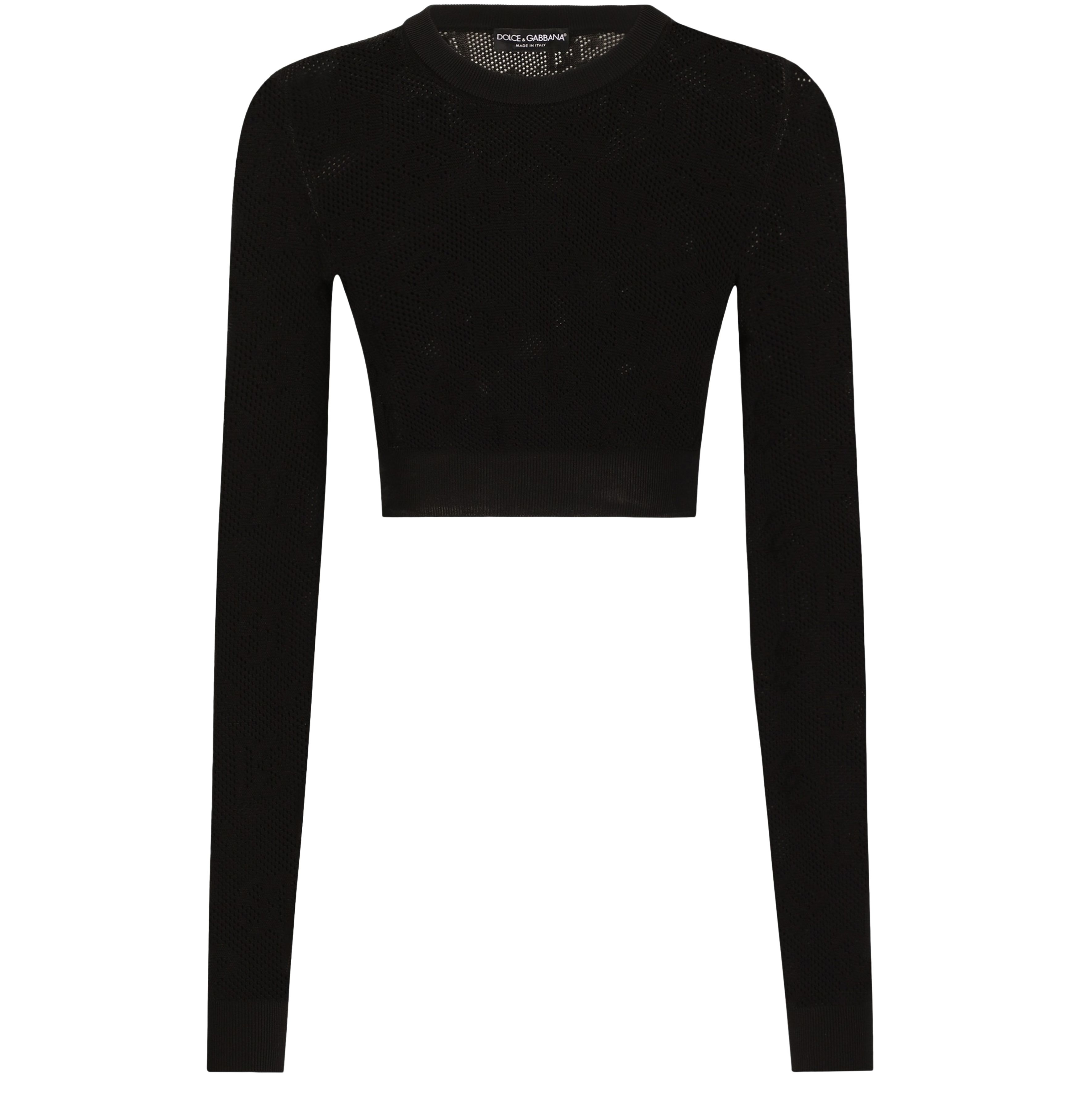 Dolce & Gabbana Cropped viscose sweater