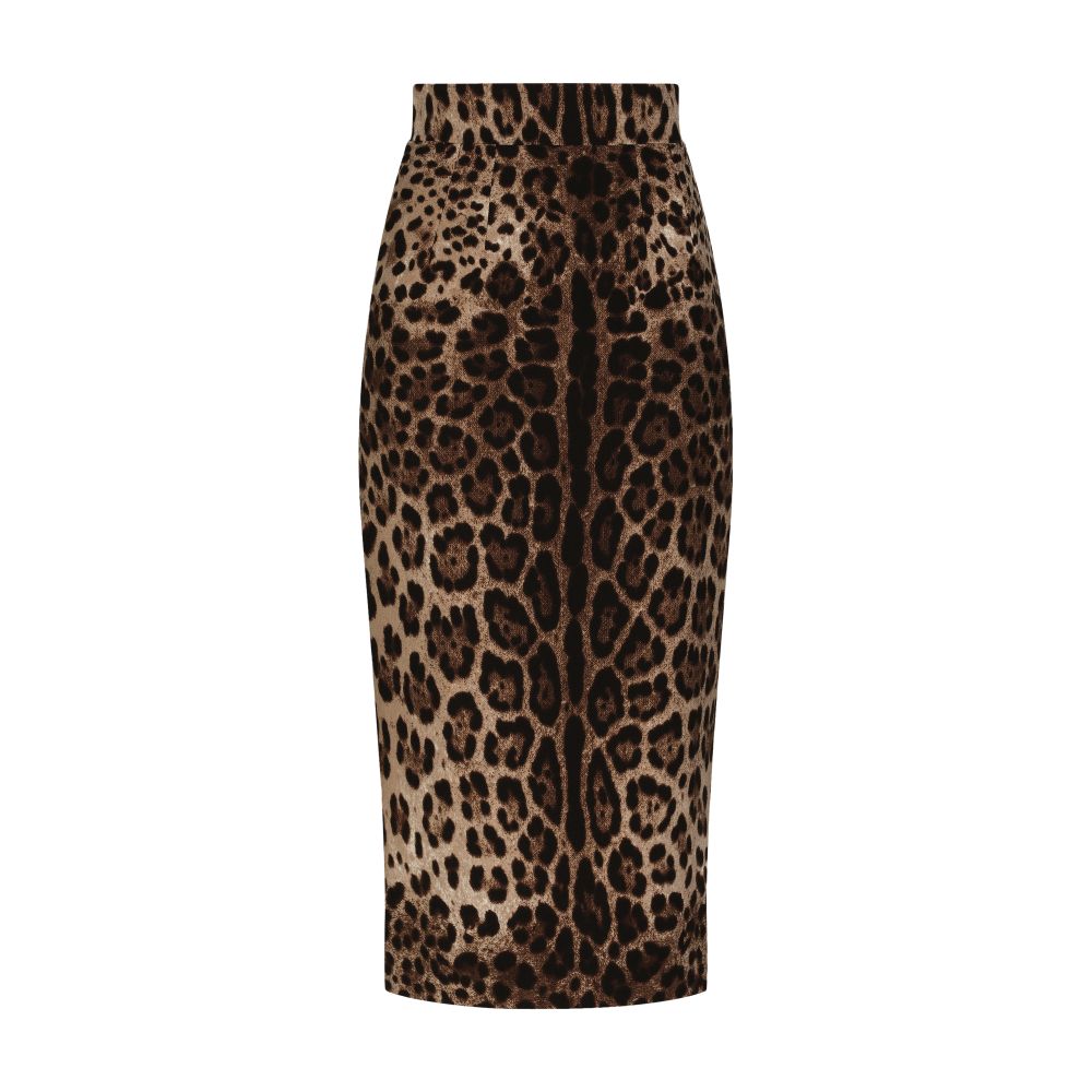 Dolce & Gabbana Double crepe calf-length skirt