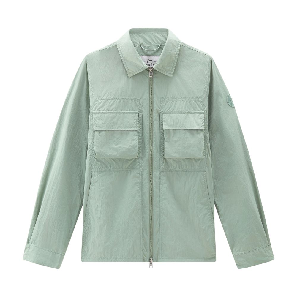 Woolrich Shirt jacket in crinkle nylon