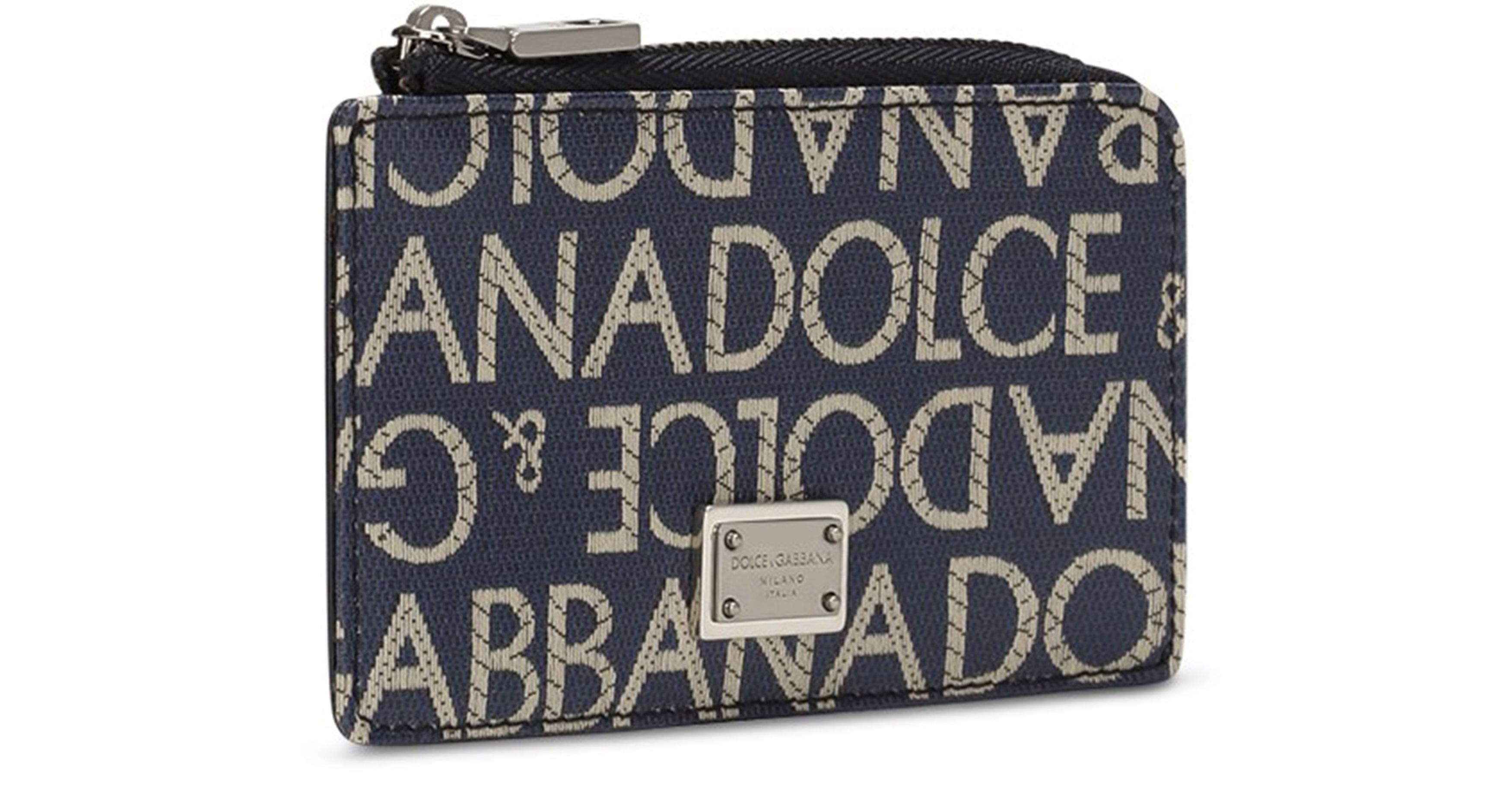 Dolce & Gabbana Coated jacquard card holder