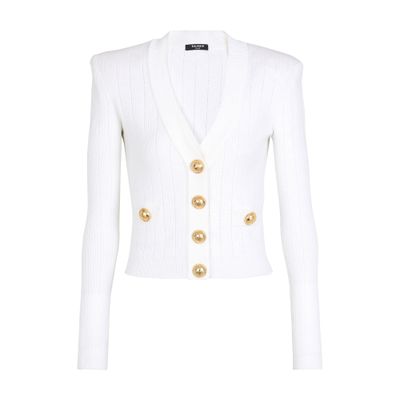 Balmain Cropped knit cardigan