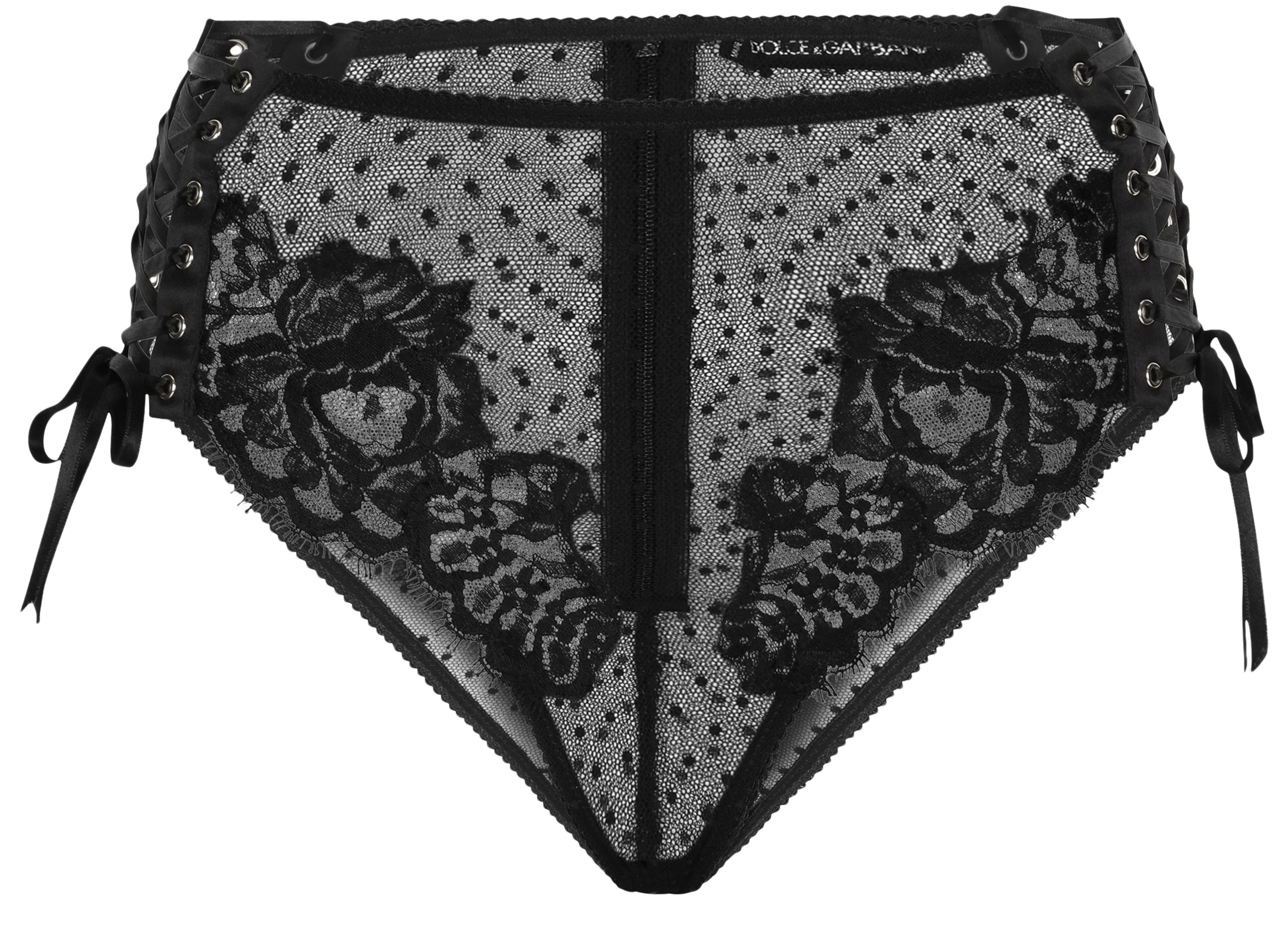 Dolce & Gabbana High-waisted lace briefs