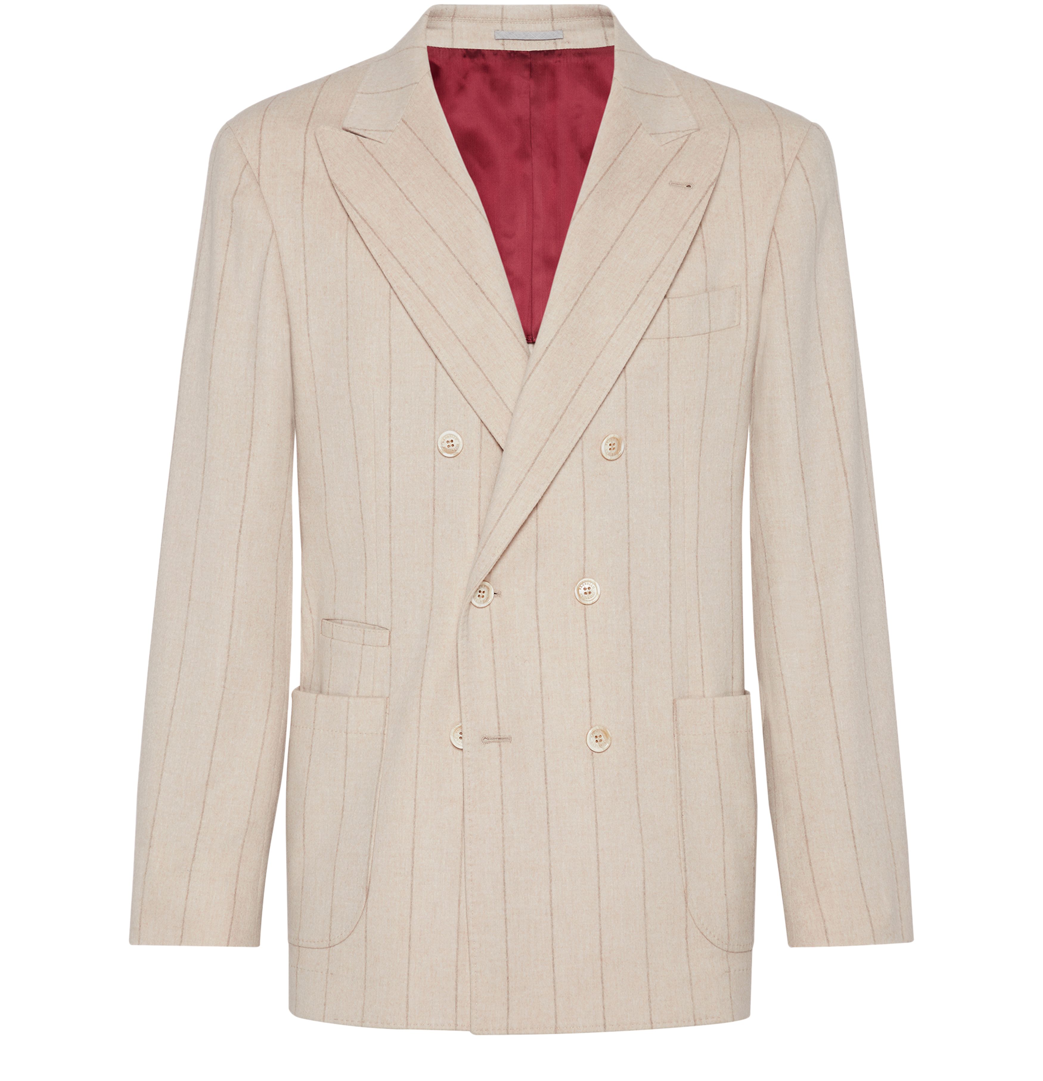 Brunello Cucinelli Chalk stripe unconstructed blazer