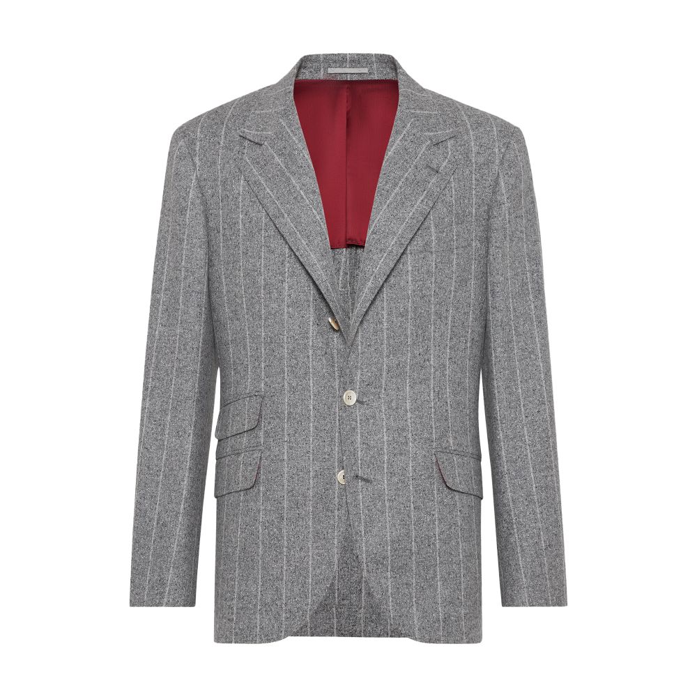 Brunello Cucinelli Chalk stripe unconstructed Cavallo blazer