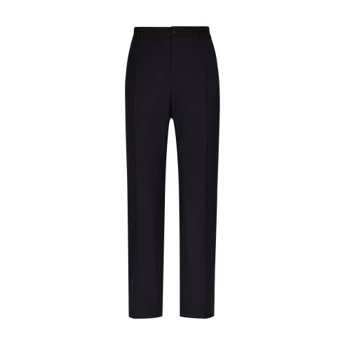 Dolce & Gabbana Stretch wool tuxedo pants with straight leg