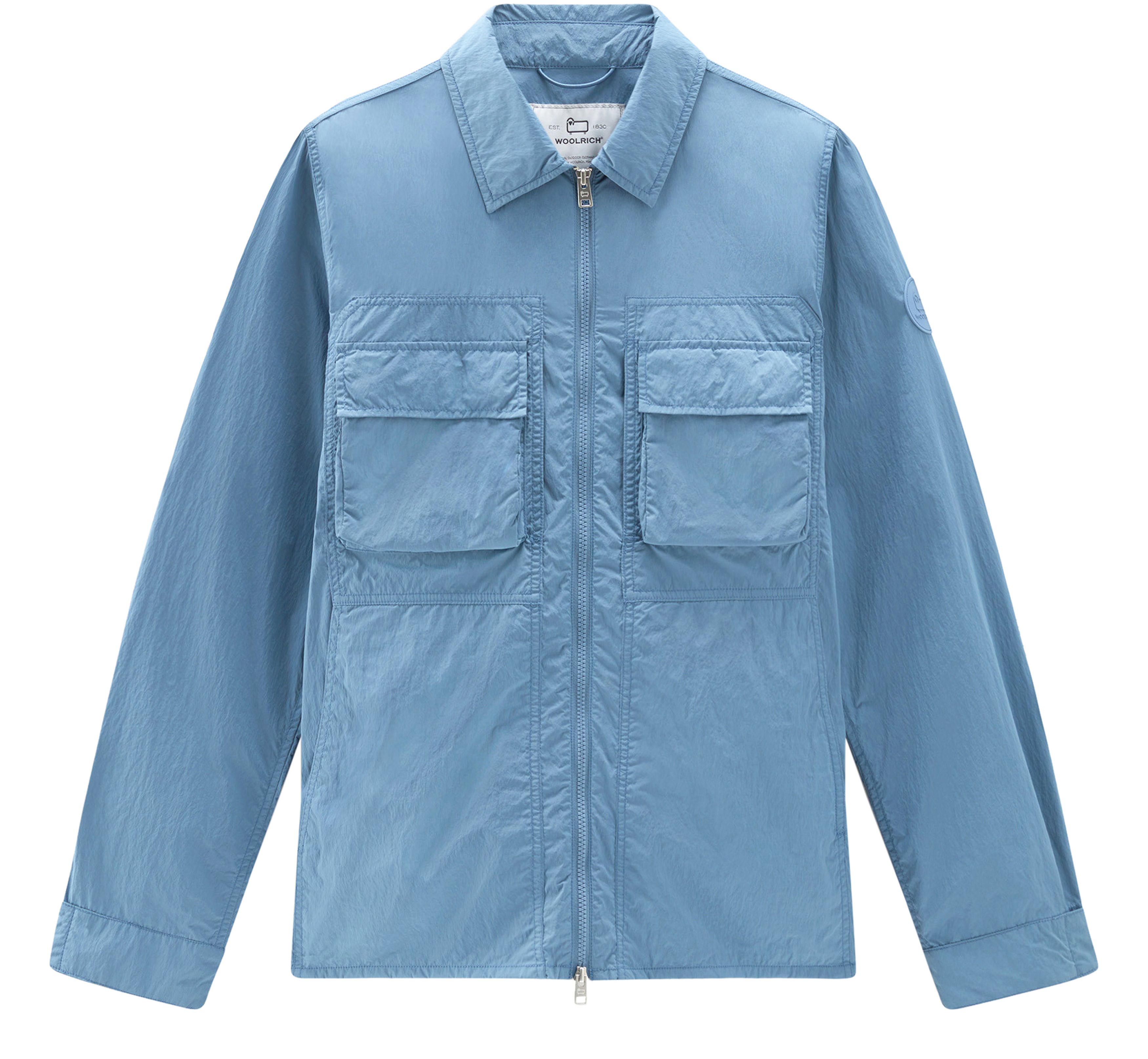 Woolrich Shirt jacket in crinkle nylon