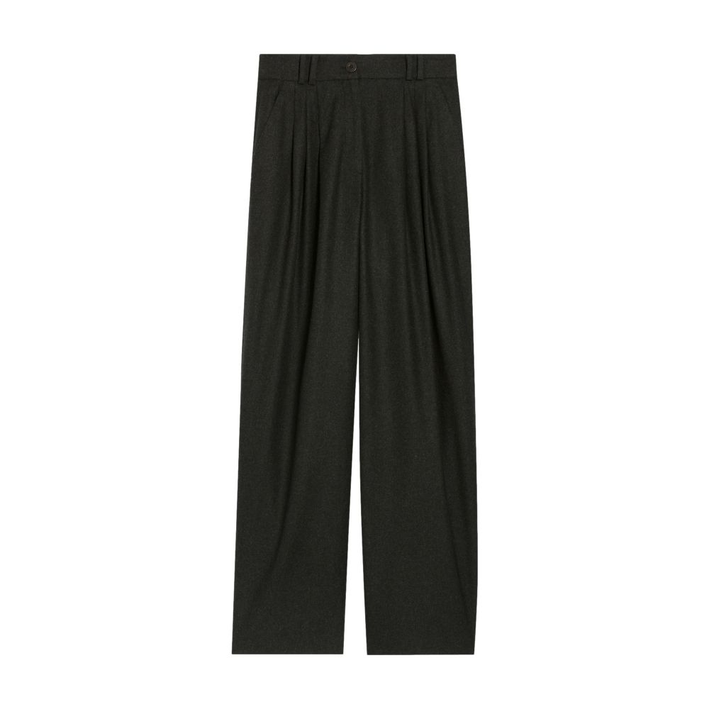  Flecked wide-leg trousers