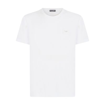 Dolce & Gabbana Cotton t-shirt with logoed plaque