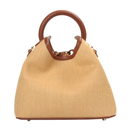 Elleme Baozi Raffia/Leather