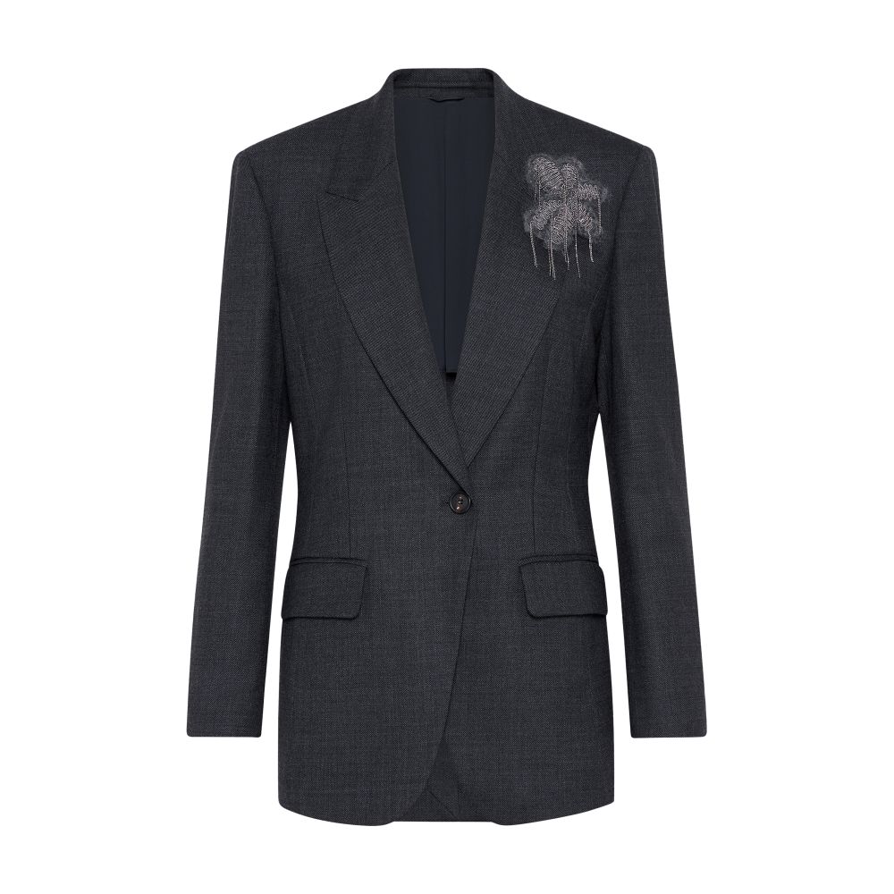 Brunello Cucinelli Sharkskin blazer