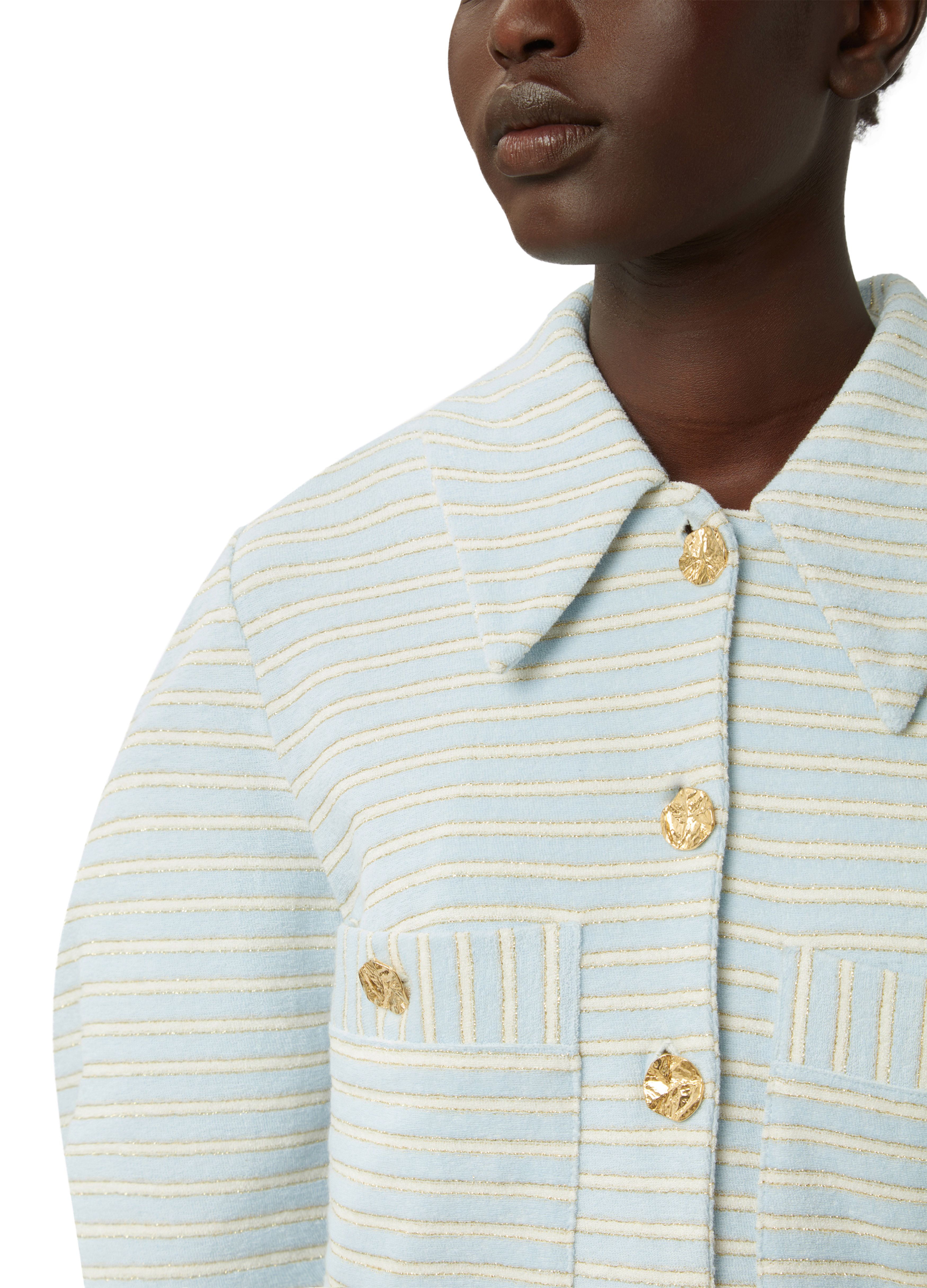 Nina Ricci Striped terry cotton jacket