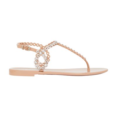 Aquazzura Almost Bare Crystal Jelly sandals