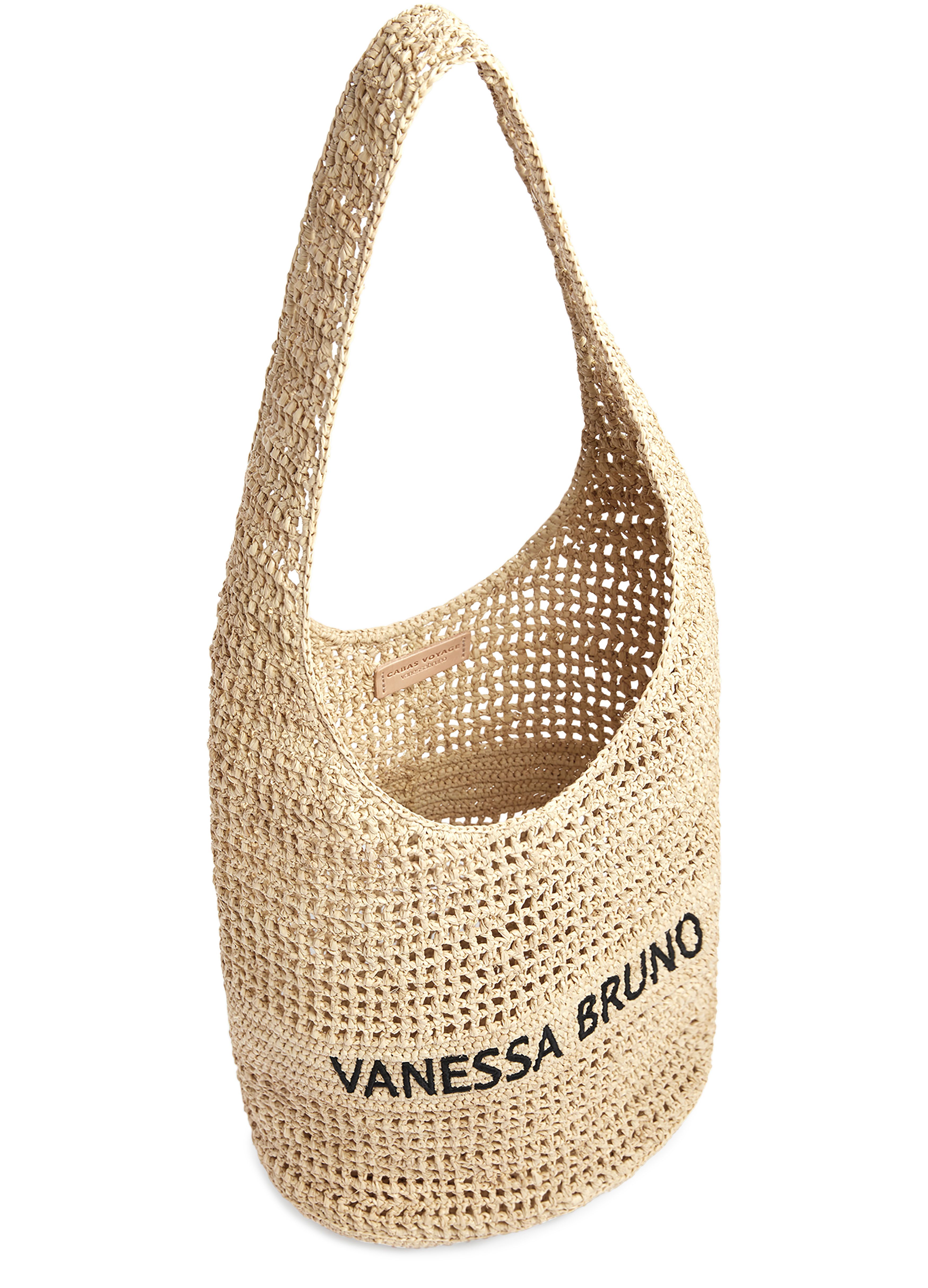  Hobo bag in raffia