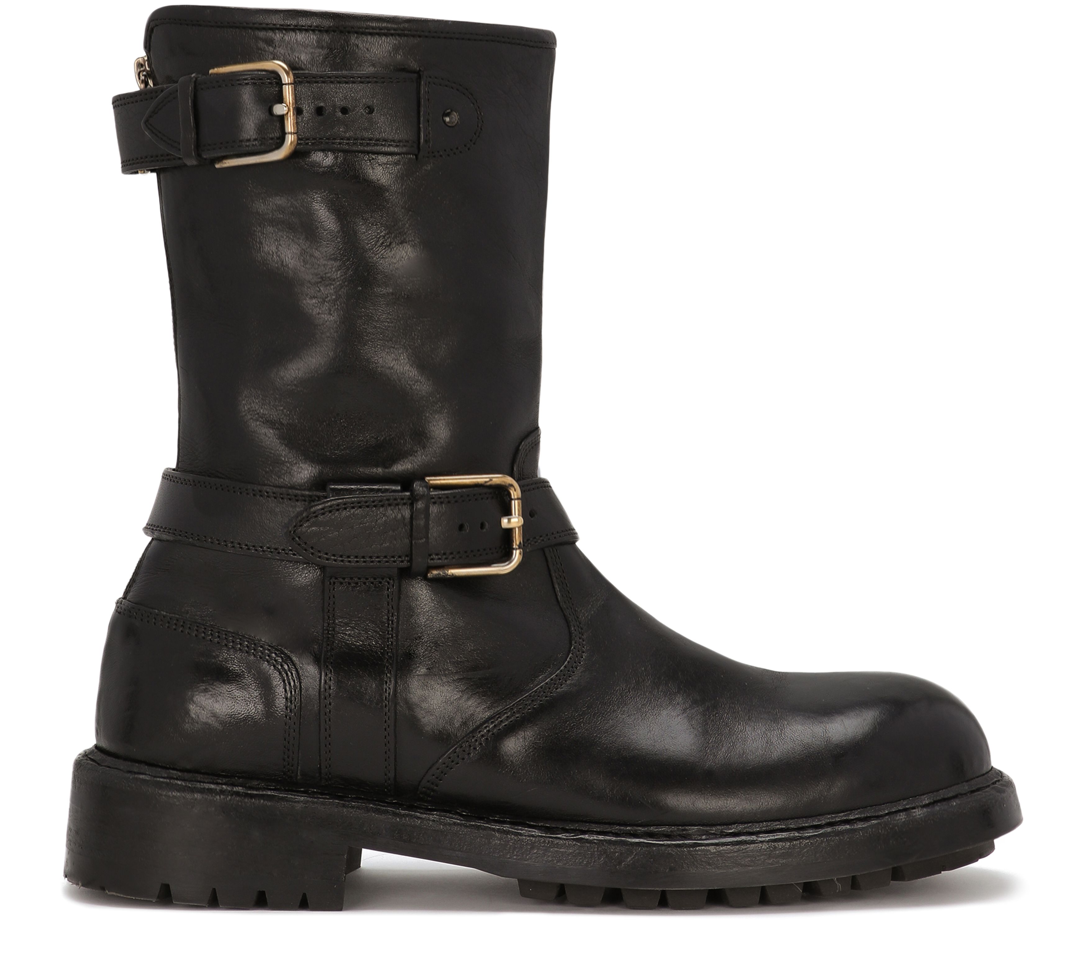 Dolce & Gabbana Leather Biker Boot