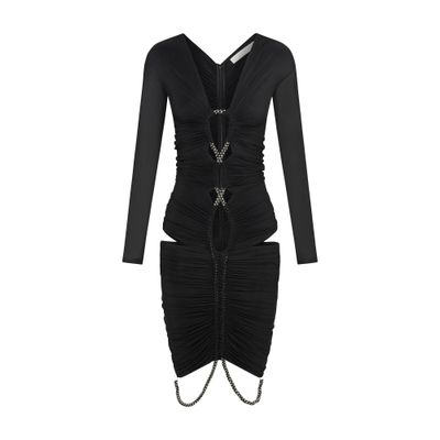 Dion Lee Barball rope ouroboros gather mini dress