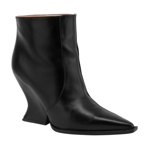 Alberta Ferretti Walking calf leather ankle boots