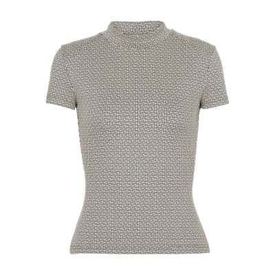 Balmain Mini monogram jacquard top