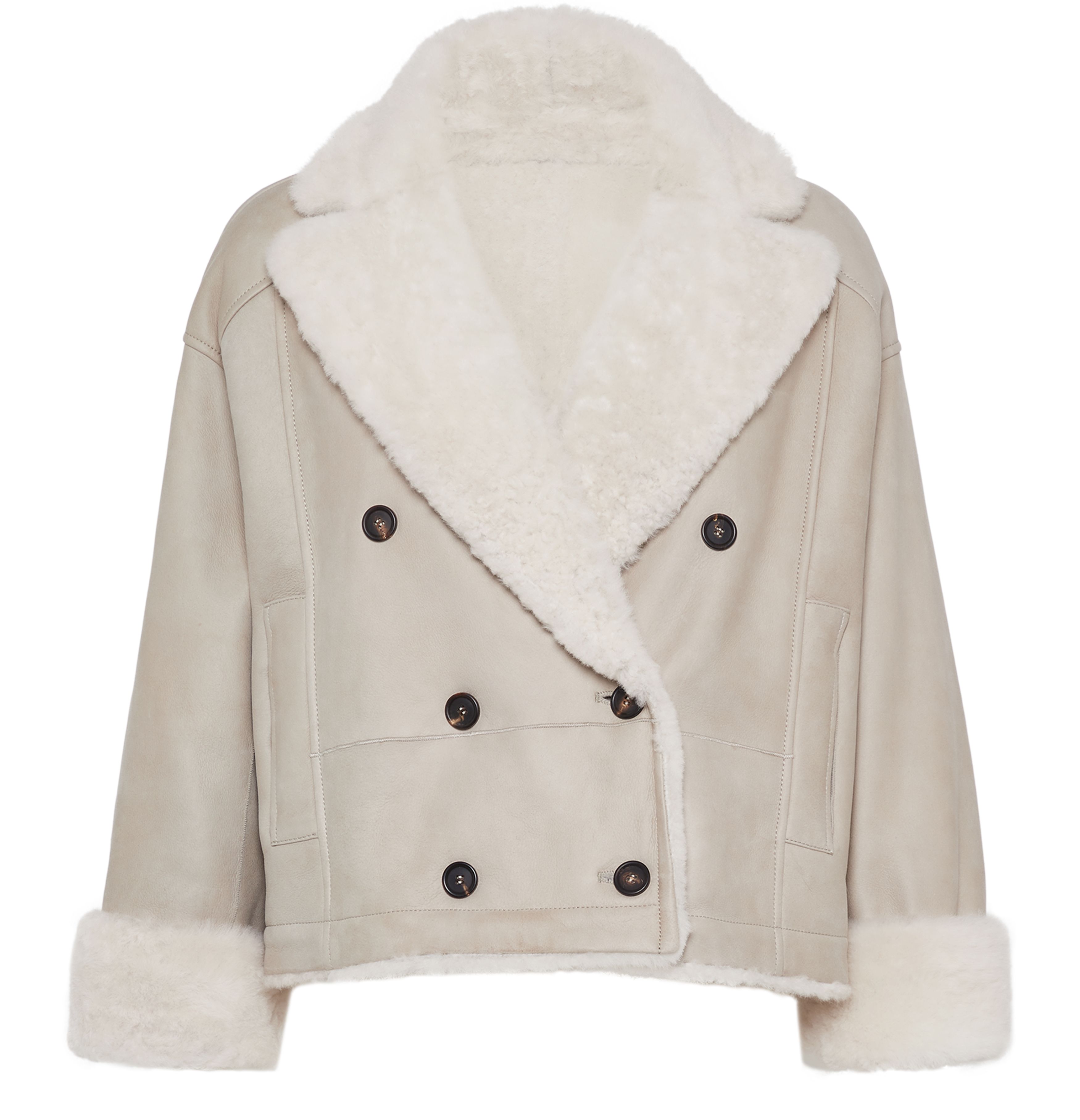 Brunello Cucinelli Shearling reversible jacket