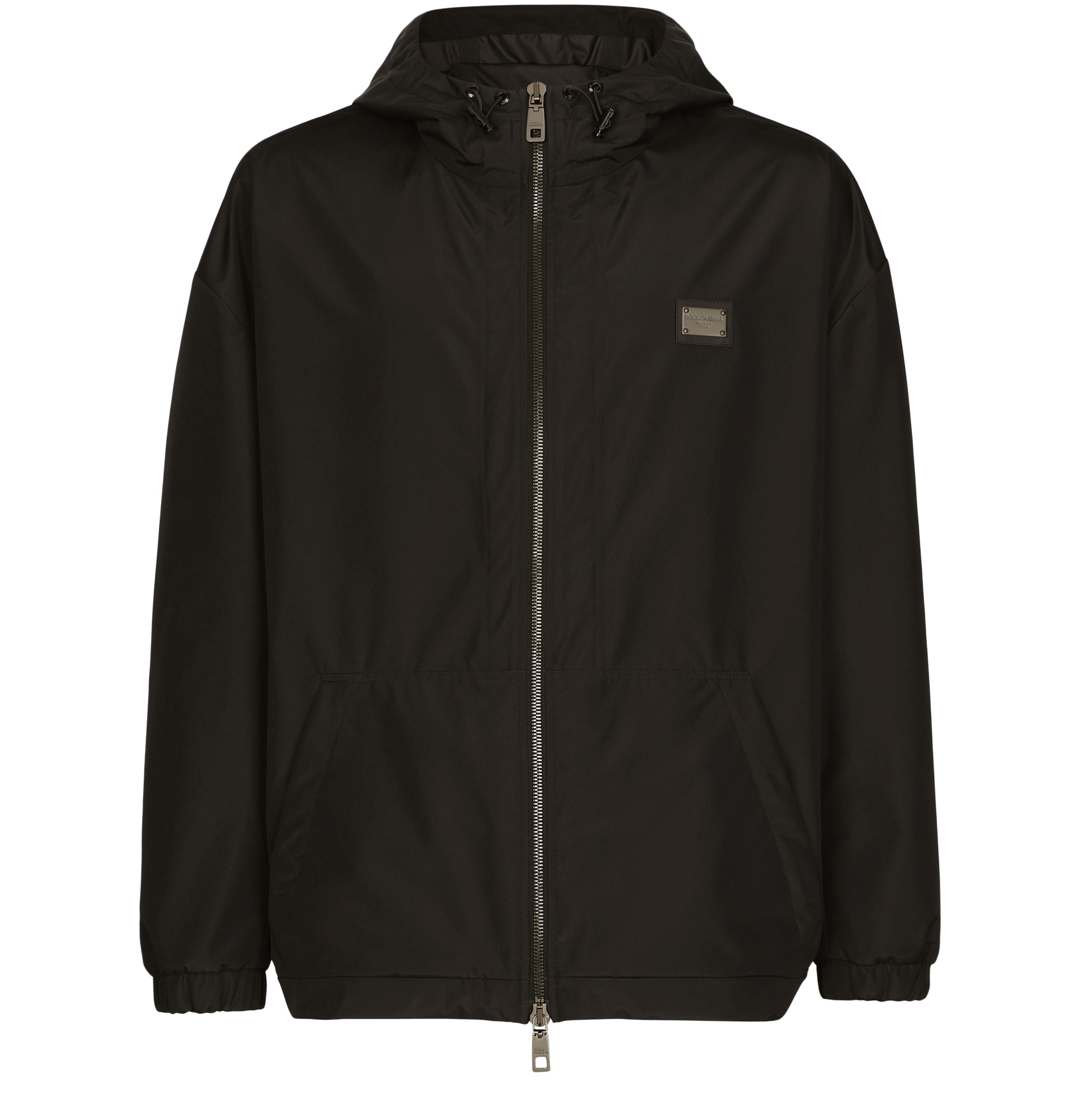 Dolce & Gabbana Nylon jacket with hood and branded tag