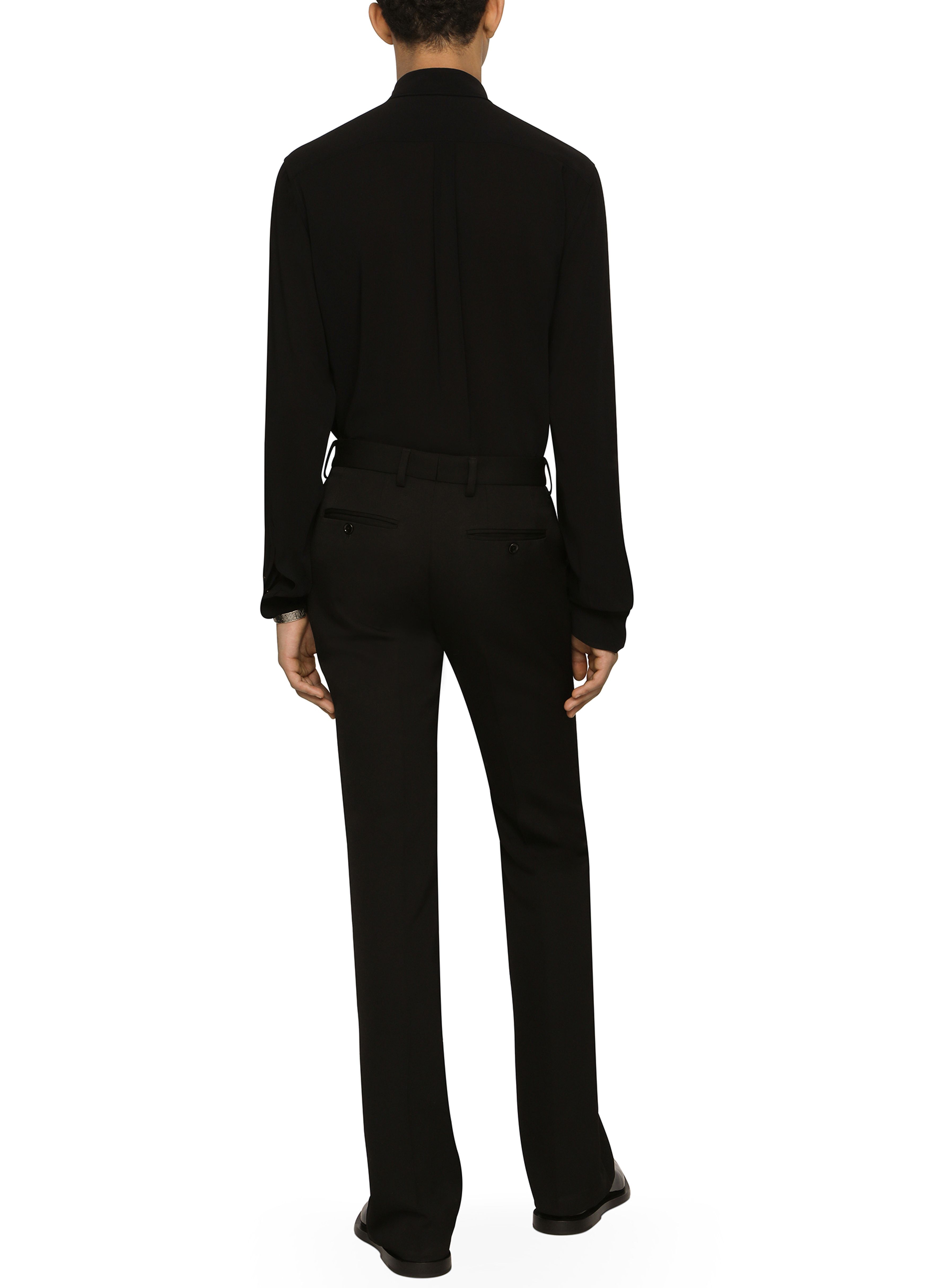 Dolce & Gabbana Martini Fit Shirt In Stretch Charmuse