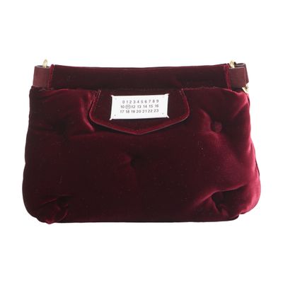 Maison Margiela Glam Slam Velvet mini red carpet bag
