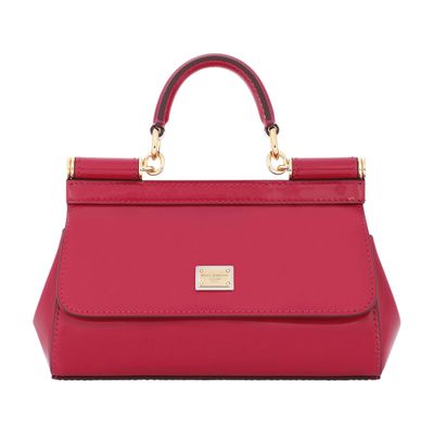 Dolce & Gabbana Small polished calfskin Sicily bag