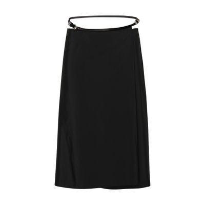 Givenchy Voyou wrap skirt in cotton taffetas