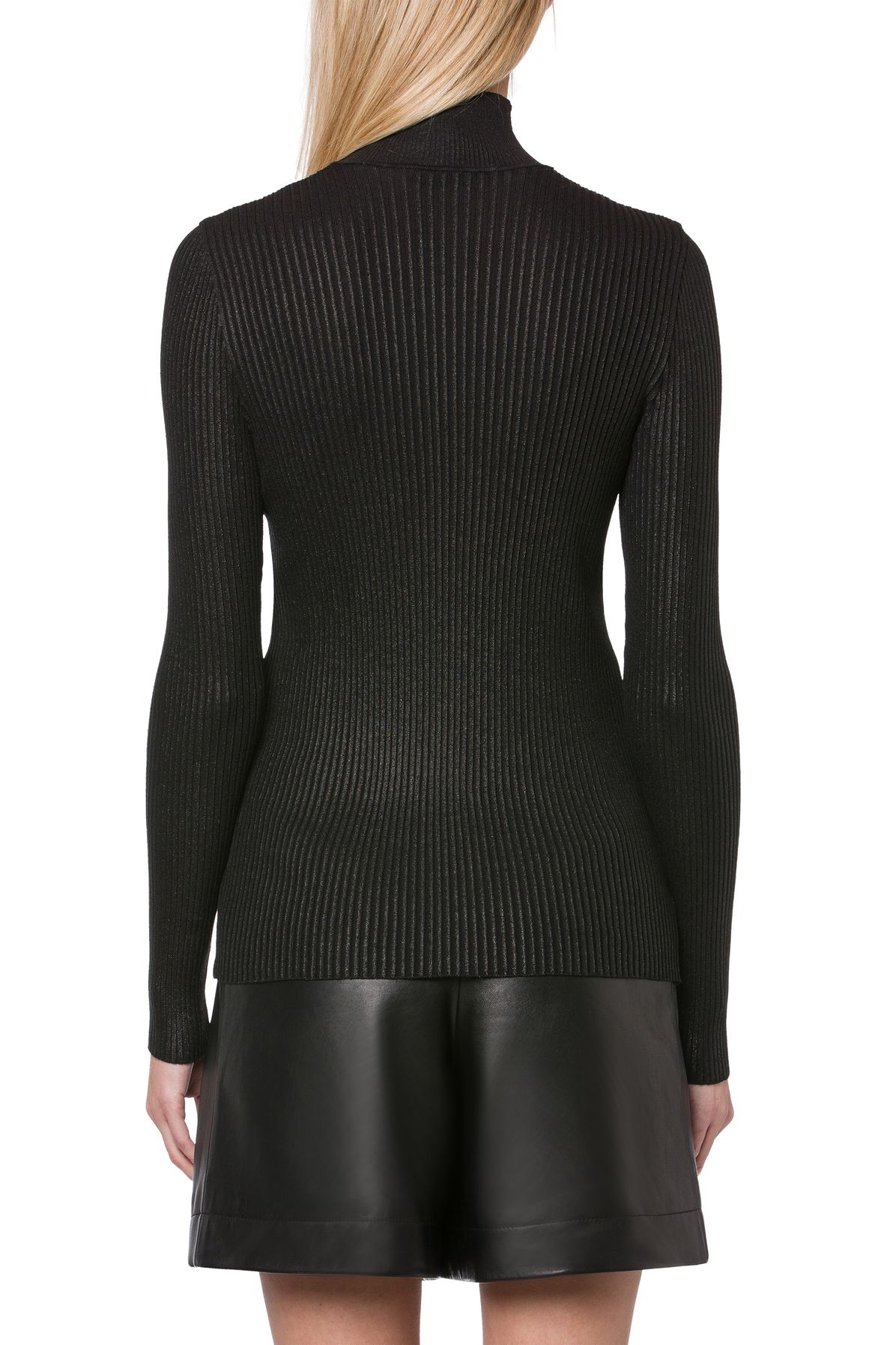 Alberta Ferretti Laminated turtleneck sweater