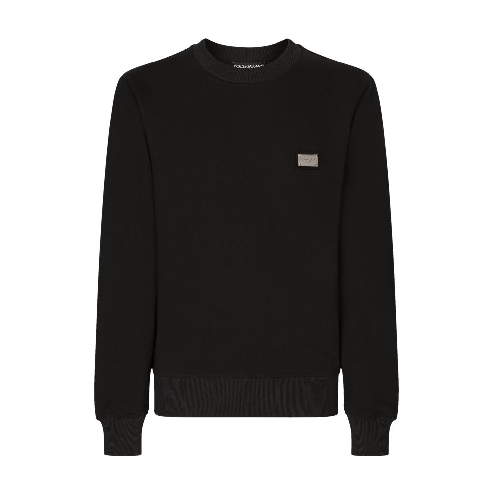 Dolce & Gabbana Jersey sweatshirt with branded tag