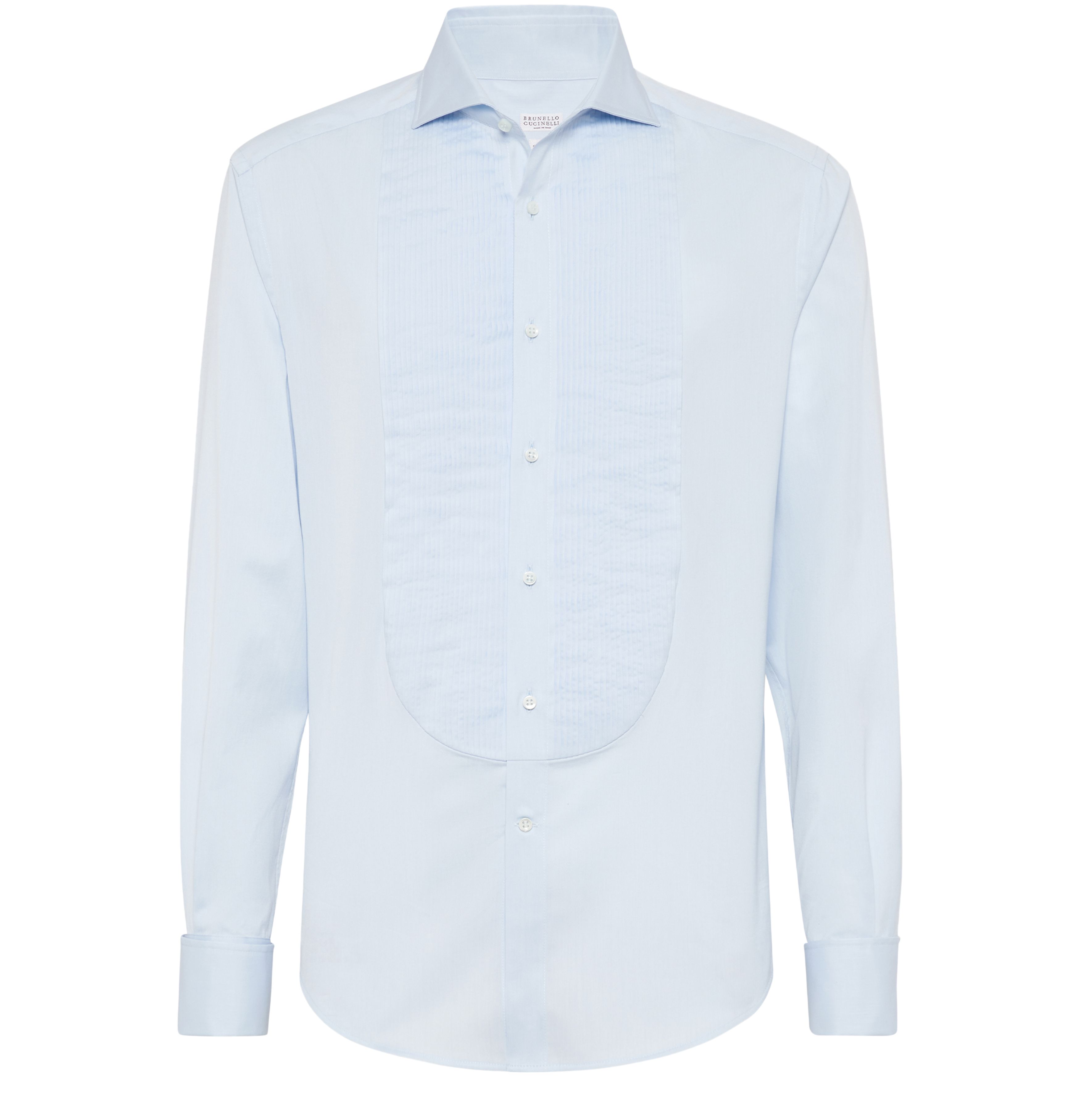 Brunello Cucinelli Tuxedo shirt with pleating