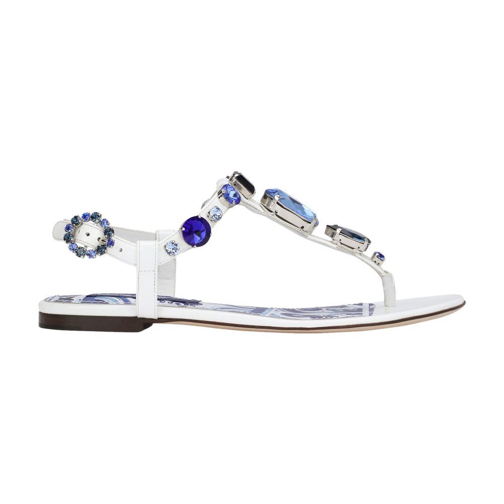 Dolce & Gabbana Patent leather thong sandals