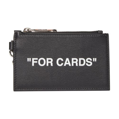 OFF-WHITE Quote card case with key ring