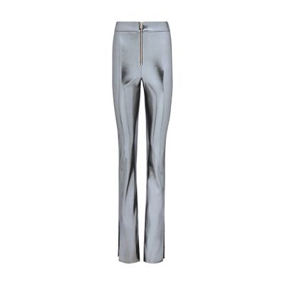  Galvanized high waisted trousers