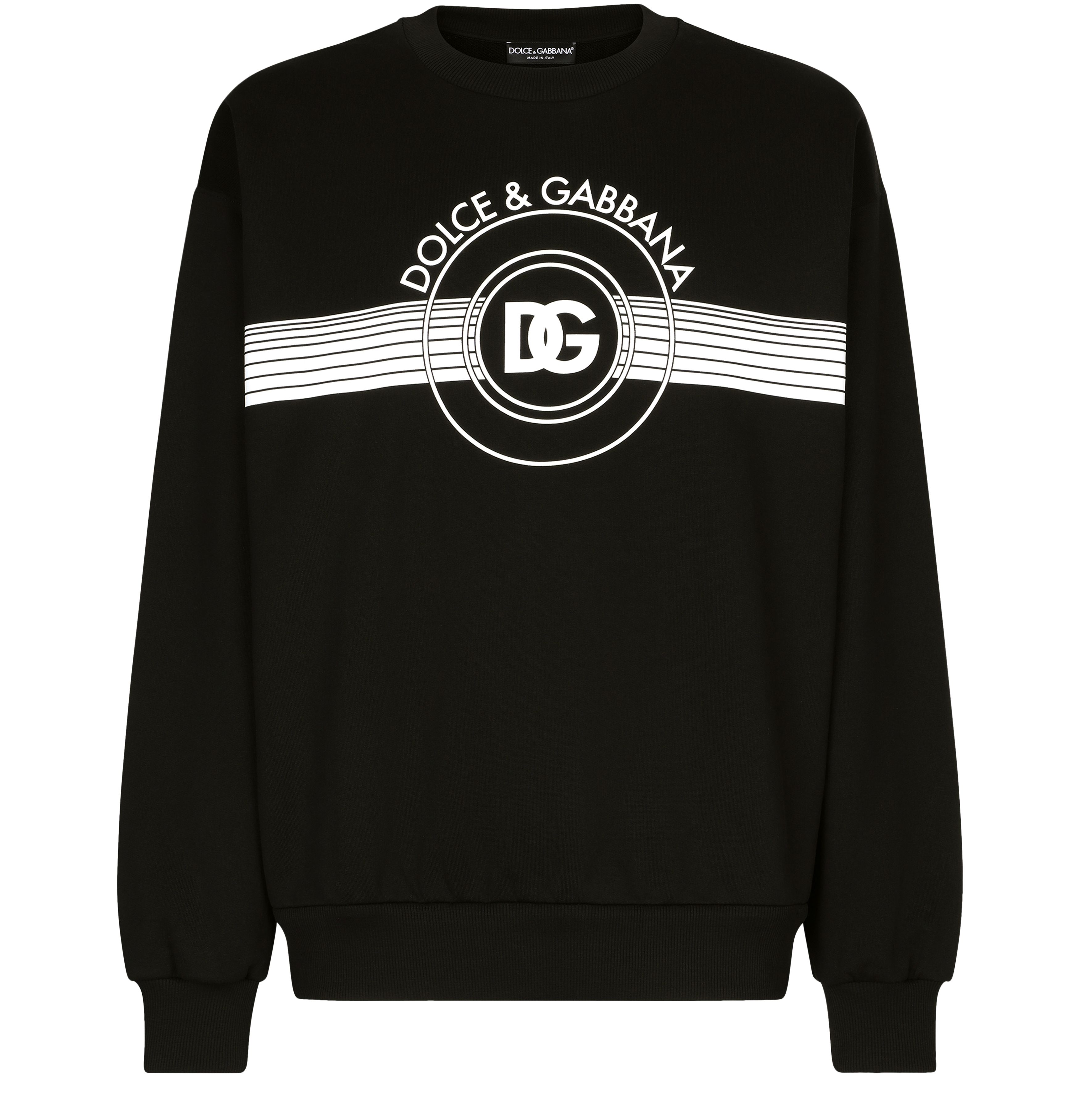 Dolce & Gabbana Jersey Sweatshirt with Logo Print