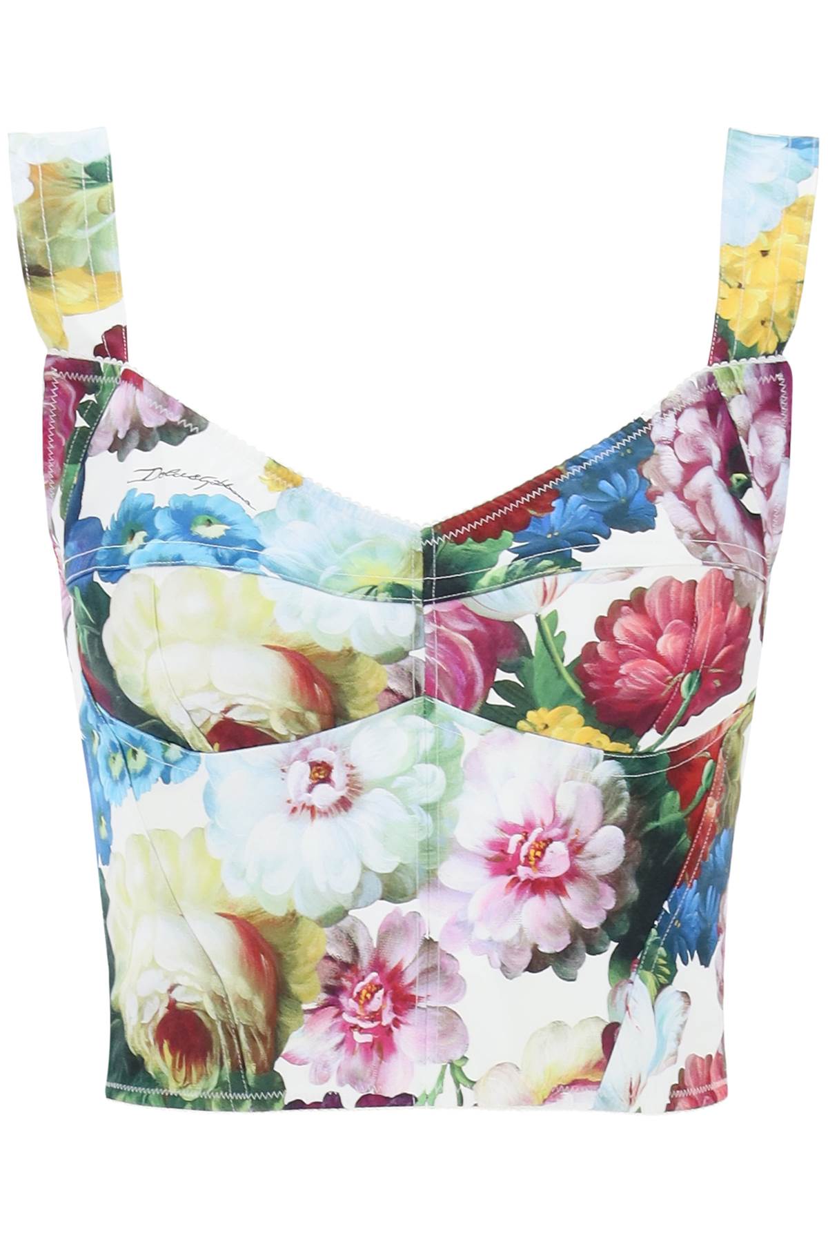 Dolce & Gabbana DOLCE & GABBANA nocturnal flower bustier top